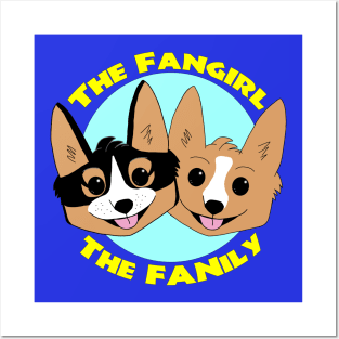 The FANily and The Fangirl Corgis - Yellow Names Posters and Art